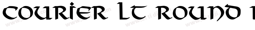 Courier LT round Bo字体转换